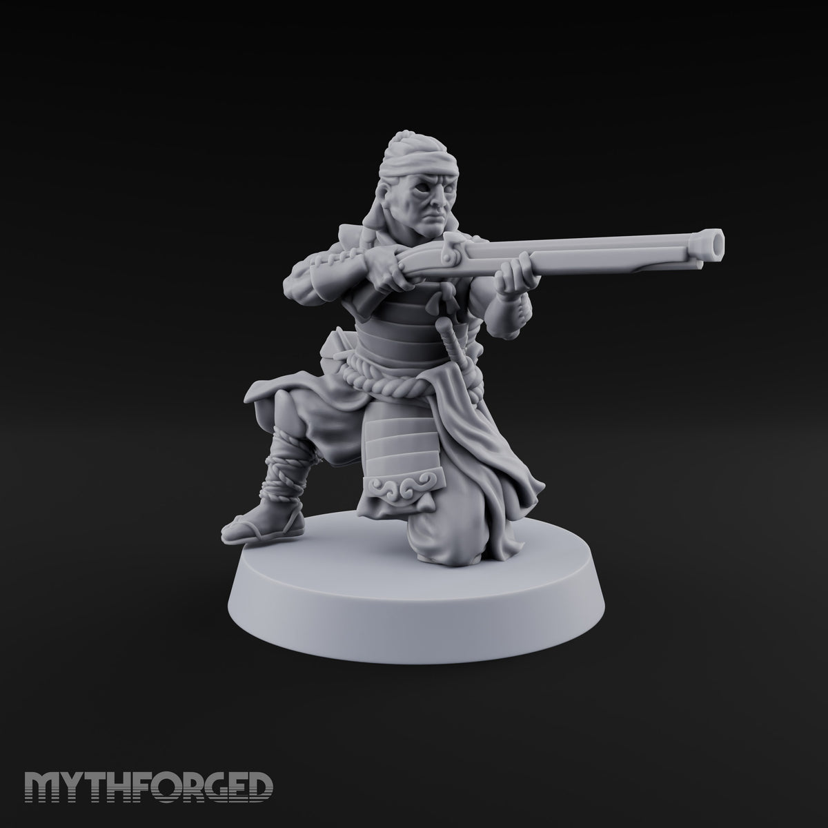 Sandals Planted, Matchlocks Steady Human Matchlock Gunner B