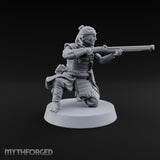 Sandals Planted, Matchlocks Steady Human Matchlock Gunners — B
