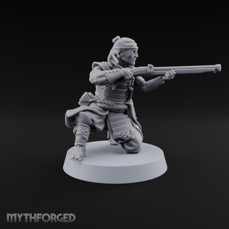 Sandals Planted, Matchlocks Steady Human Matchlock Gunner B