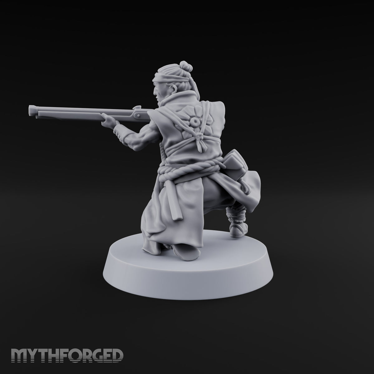 Sandals Planted, Matchlocks Steady Human Matchlock Gunner B