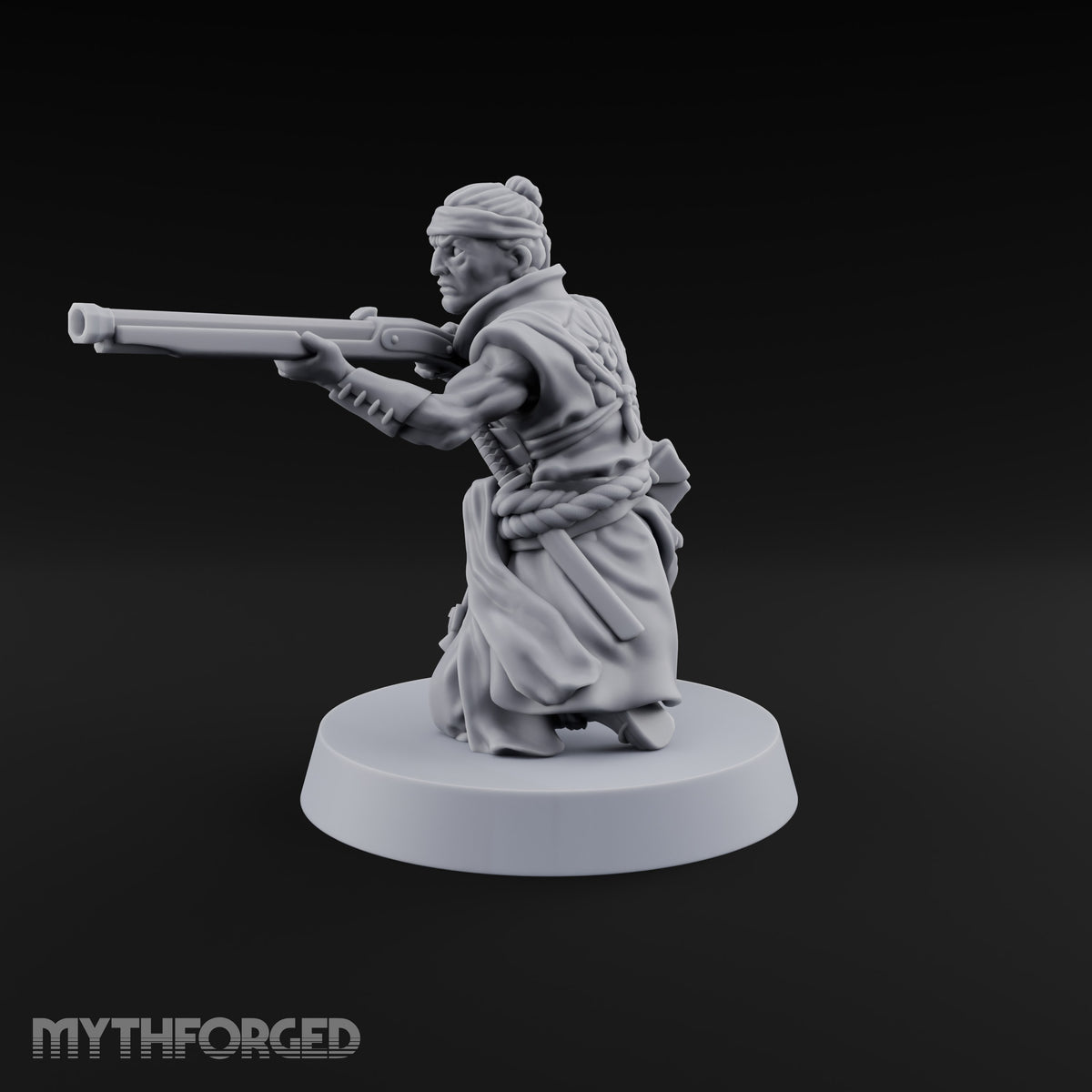 Sandals Planted, Matchlocks Steady Human Matchlock Gunner B