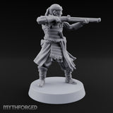 Sandals Planted, Matchlocks Steady Human Matchlock Gunners — C