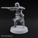 Sandals Planted, Matchlocks Steady Human Matchlock Gunner E