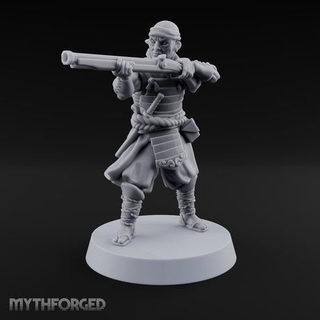 Sandals Planted, Matchlocks Steady Human Matchlock Gunner E