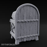 Tap-Fitted Stave-Grained Tavern Barrel Rack Miniature for Dungeons and Dragons, Pathfinder or other TTRPGs