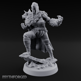 Fur Rippling Stride Half Orc Warrior Miniature for Dungeons and Dragons, Pathfinder or other TTRPGs