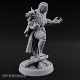 Fur Rippling Stride Half Orc Warrior Miniature for Dungeons and Dragons, Pathfinder or other TTRPGs