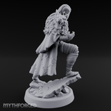 Fur Rippling Stride Half Orc Warrior Miniature for Dungeons and Dragons, Pathfinder or other TTRPGs