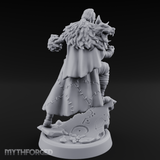 Fur Rippling Stride Half Orc Warrior Miniature for Dungeons and Dragons, Pathfinder or other TTRPGs