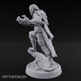 Fur Rippling Stride Half Orc Warrior Miniature for Dungeons and Dragons, Pathfinder or other TTRPGs