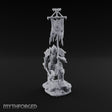 Tattered Banner Planting Orc Warlord Miniature for Dungeons and Dragons, Pathfinder or other TTRPGs
