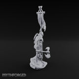 Tattered Banner Planting Orc Warlord Miniature for Dungeons and Dragons, Pathfinder or other TTRPGs