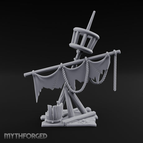 Tattered-Flag Skull-Strewn Tribal Crow's Nest Mast Scene gallery 5