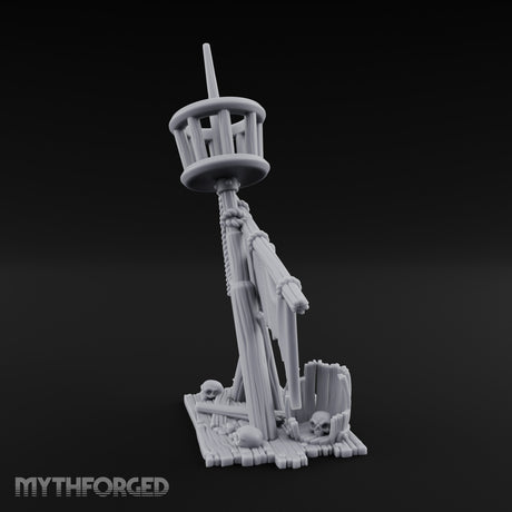 Tattered-Flag Skull-Strewn Tribal Crow's Nest Mast Scene gallery 7