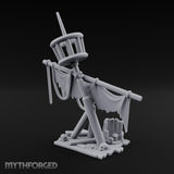 Tattered-Flag Skull-Strewn Tribal Crow's Nest Mast Scene Miniature for Dungeons and Dragons, Pathfinder or other TTRPGs