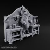 Stuffed Bears Wooden Taxidermist Shop Furniture Set — E
