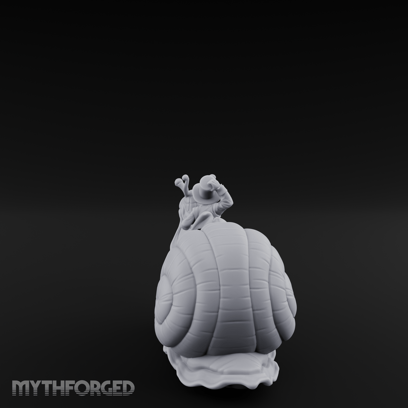 Dapper Snail Rider Halfling Messenger Miniature for Dungeons and Dragons, Pathfinder or other TTRPGs