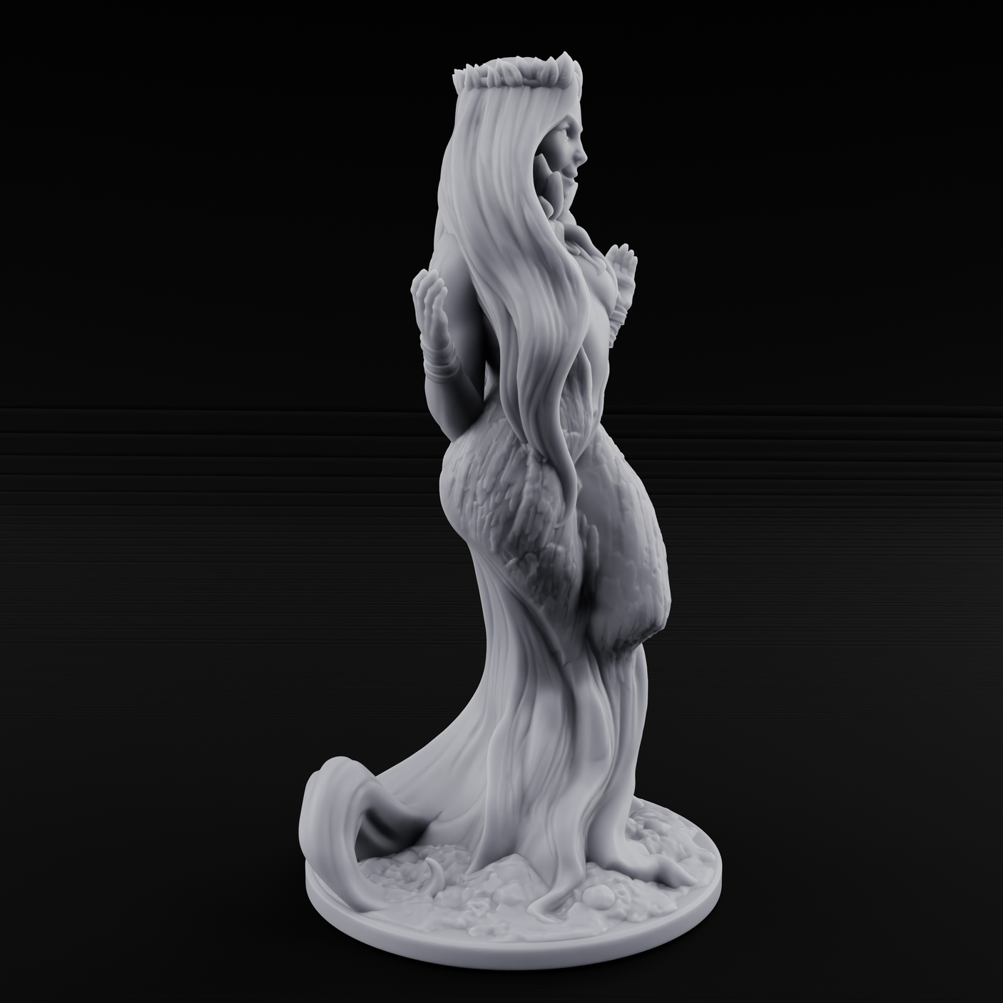 Come Hither Dryad Temptress Miniature for Dungeons and Dragons, Pathfinder or other TTRPGs