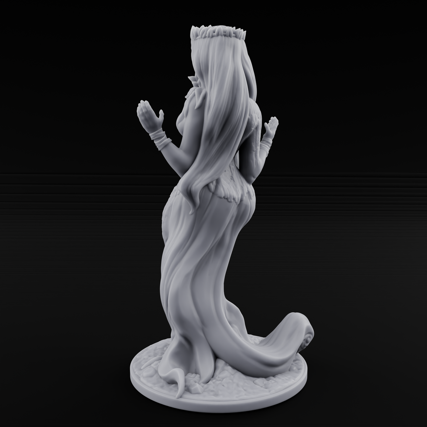 Come Hither Dryad Temptress Miniature for Dungeons and Dragons, Pathfinder or other TTRPGs
