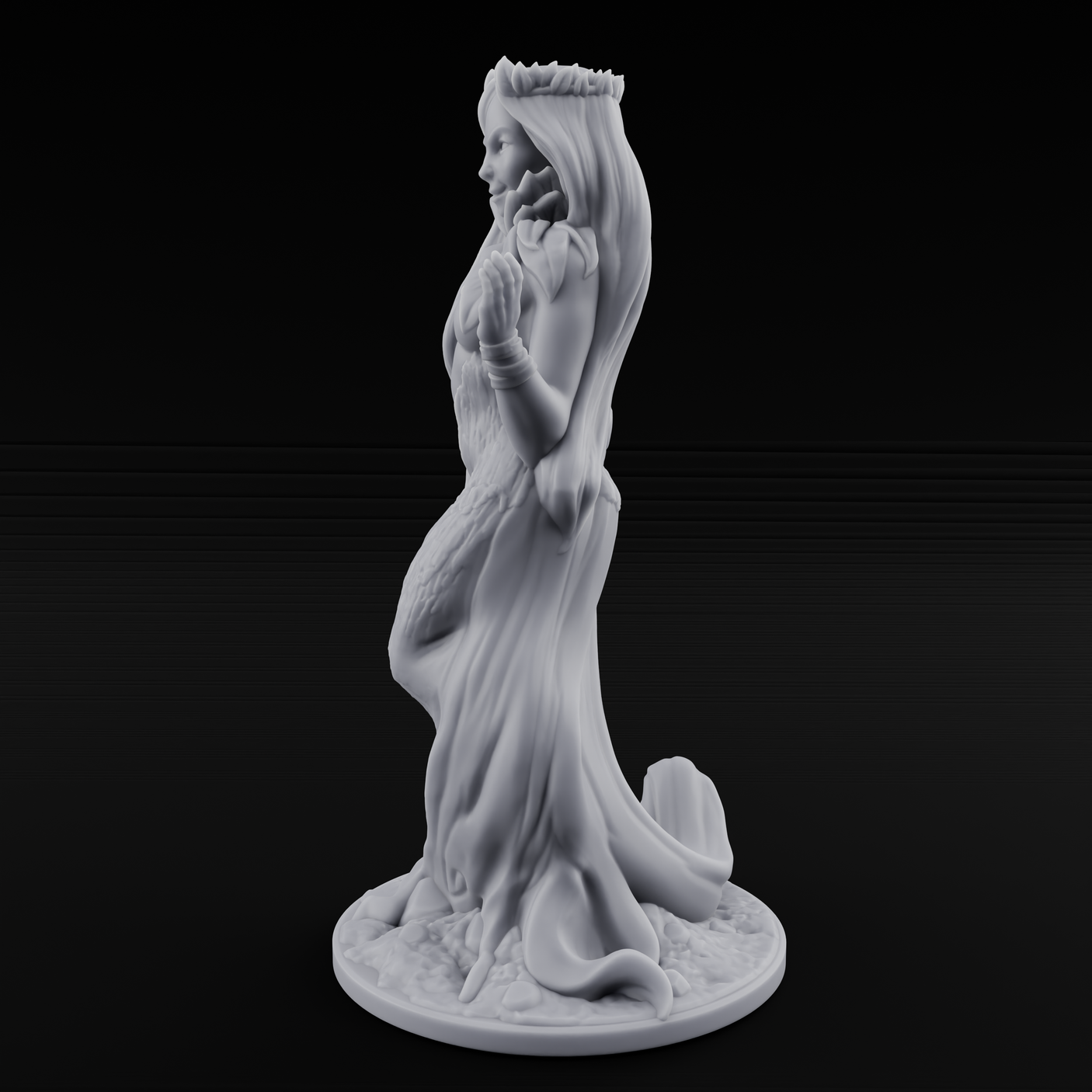 Come Hither Dryad Temptress Miniature for Dungeons and Dragons, Pathfinder or other TTRPGs