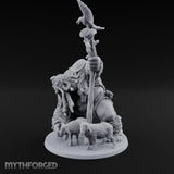 Tending The Flock Cyclops Shepherd Miniature for Dungeons and Dragons, Pathfinder or other TTRPGs