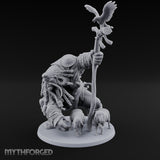 Tending The Flock Cyclops Shepherd Miniature for Dungeons and Dragons, Pathfinder or other TTRPGs
