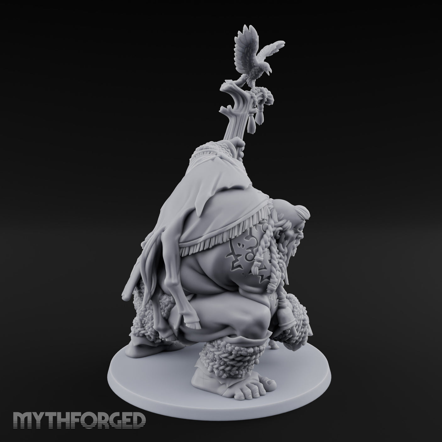 Tending The Flock Cyclops Shepherd Miniature for Dungeons and Dragons, Pathfinder or other TTRPGs