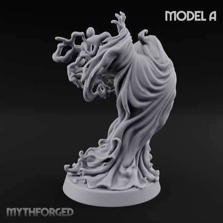 Tendrils Lashing Flinching Spectre A Miniature for Dungeons and Dragons, Pathfinder or other TTRPGs