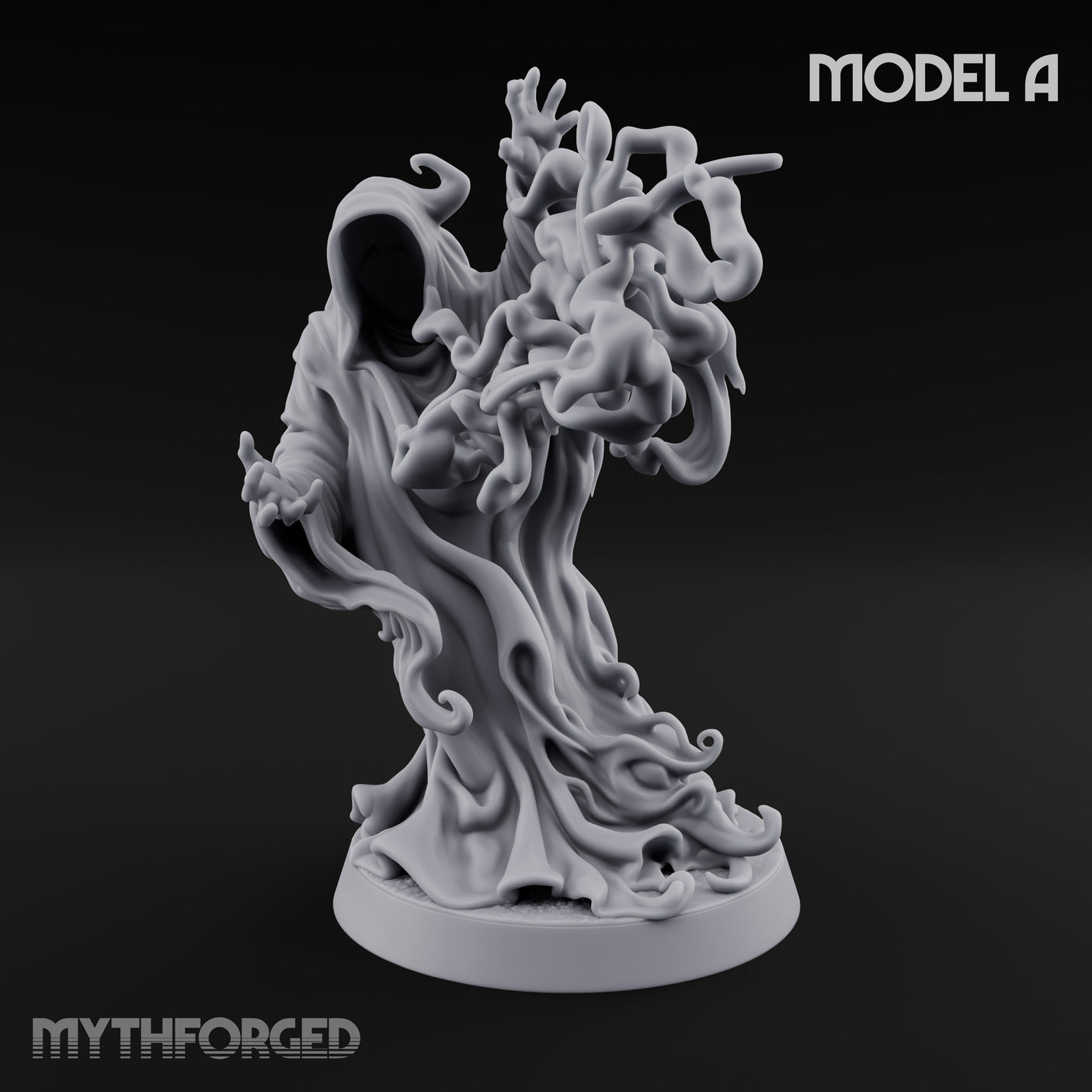 Tendrils Lashing Flinching Spectre A Miniature for Dungeons and Dragons, Pathfinder or other TTRPGs