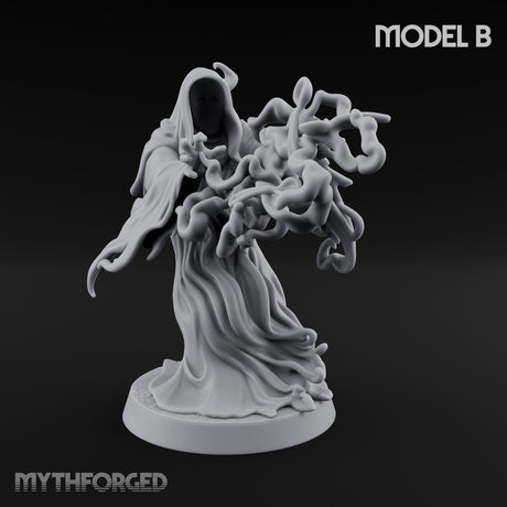 Tendrils Lashing Flinching Spectre B Miniature for Dungeons and Dragons, Pathfinder or other TTRPGs