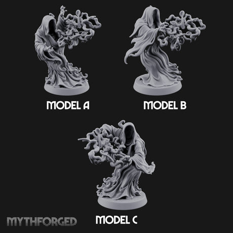 Tendrils Lashing Flinching Spectres Miniature for Dungeons and Dragons, Pathfinder or other TTRPGs