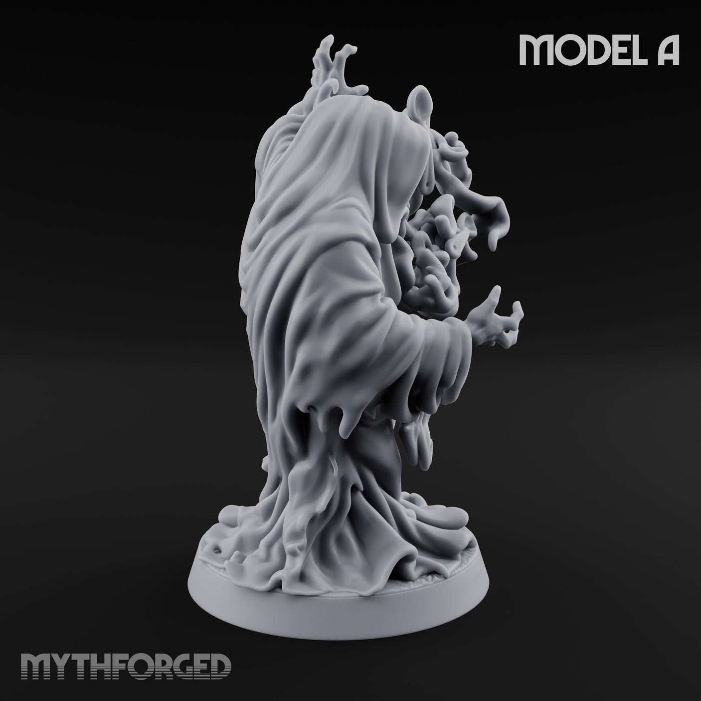 Tendrils Lashing Flinching Spectres Miniature for Dungeons and Dragons, Pathfinder or other TTRPGs