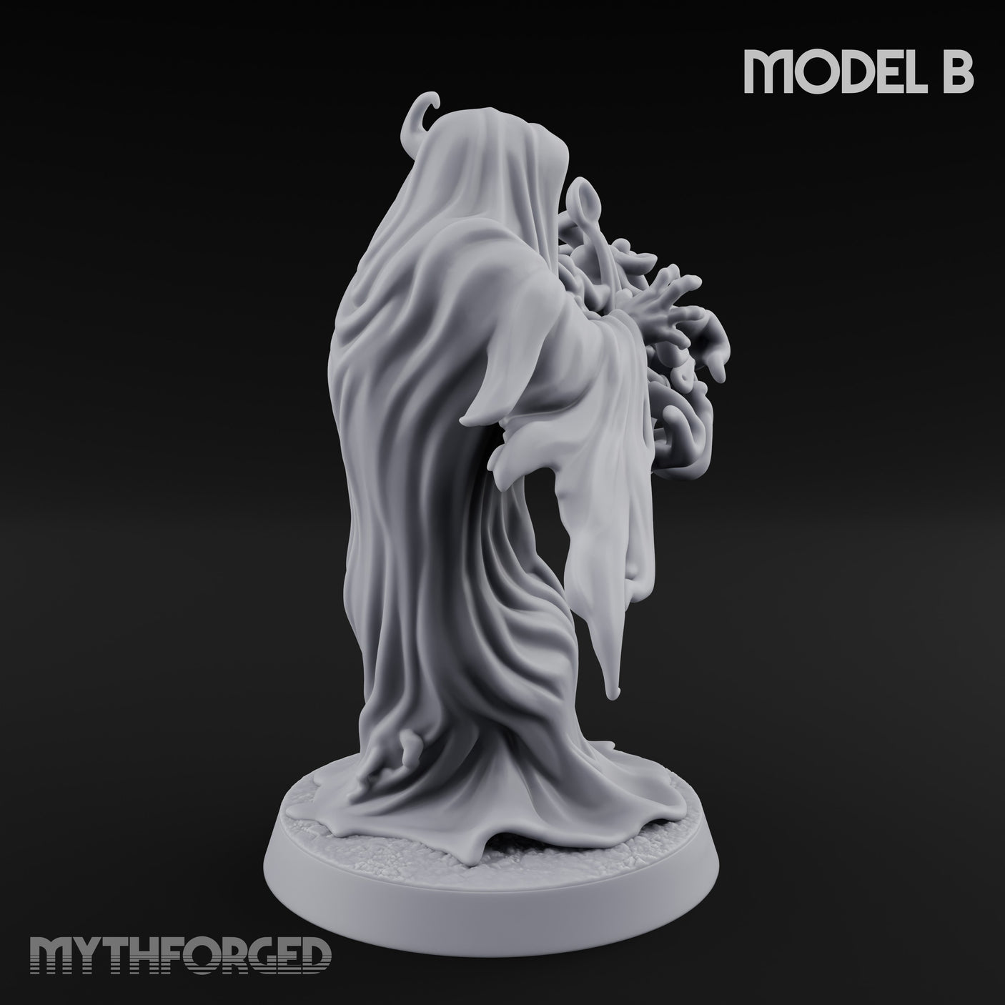 Tendrils Lashing Flinching Spectres Miniature for Dungeons and Dragons, Pathfinder or other TTRPGs