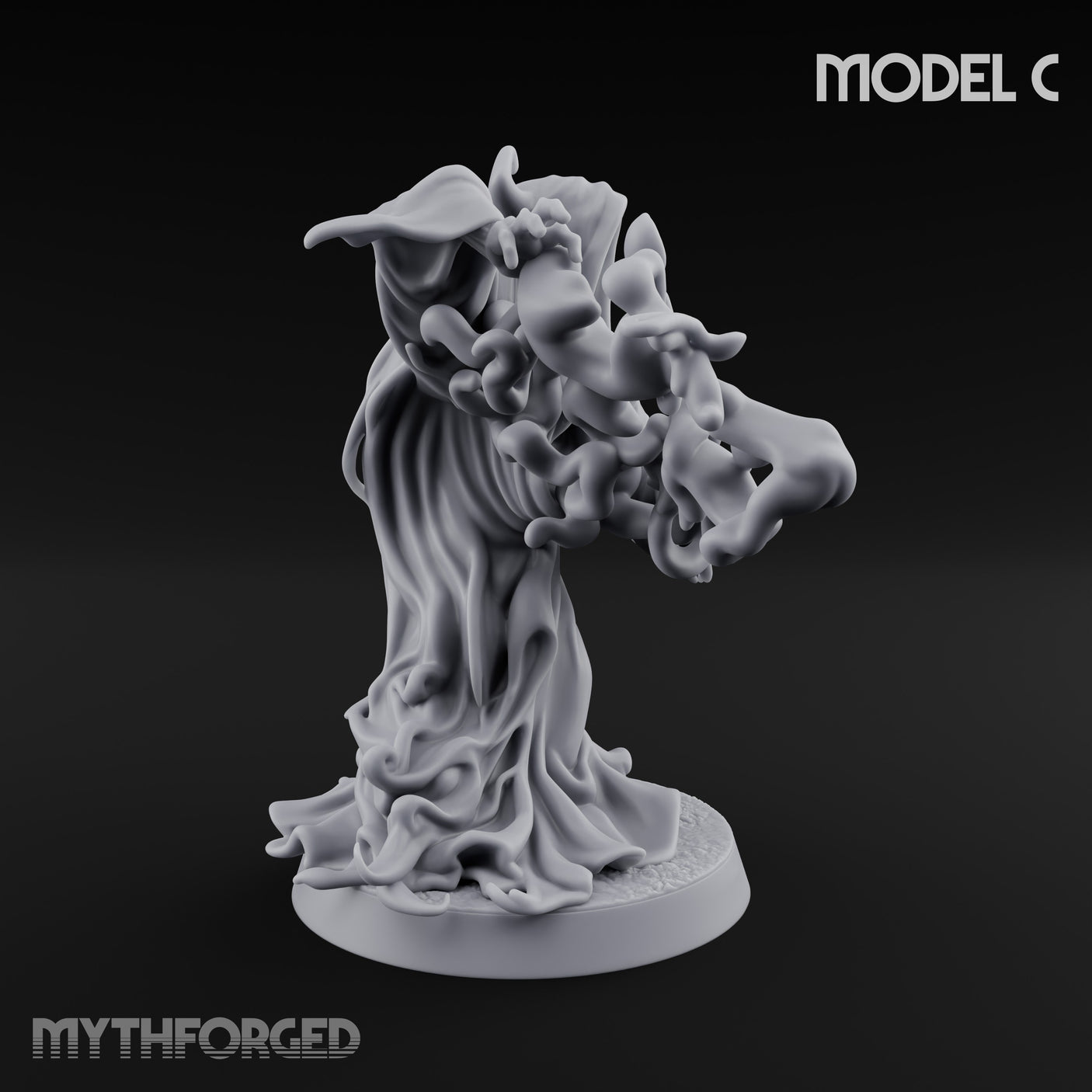 Tendrils Lashing Flinching Spectres Miniature for Dungeons and Dragons, Pathfinder or other TTRPGs