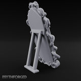 Tentacle-Framed Gothic-Arched Floor Mirror Miniature for Dungeons and Dragons, Pathfinder or other TTRPGs