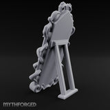 Tentacle-Framed Gothic-Arched Floor Mirror Miniature for Dungeons and Dragons, Pathfinder or other TTRPGs