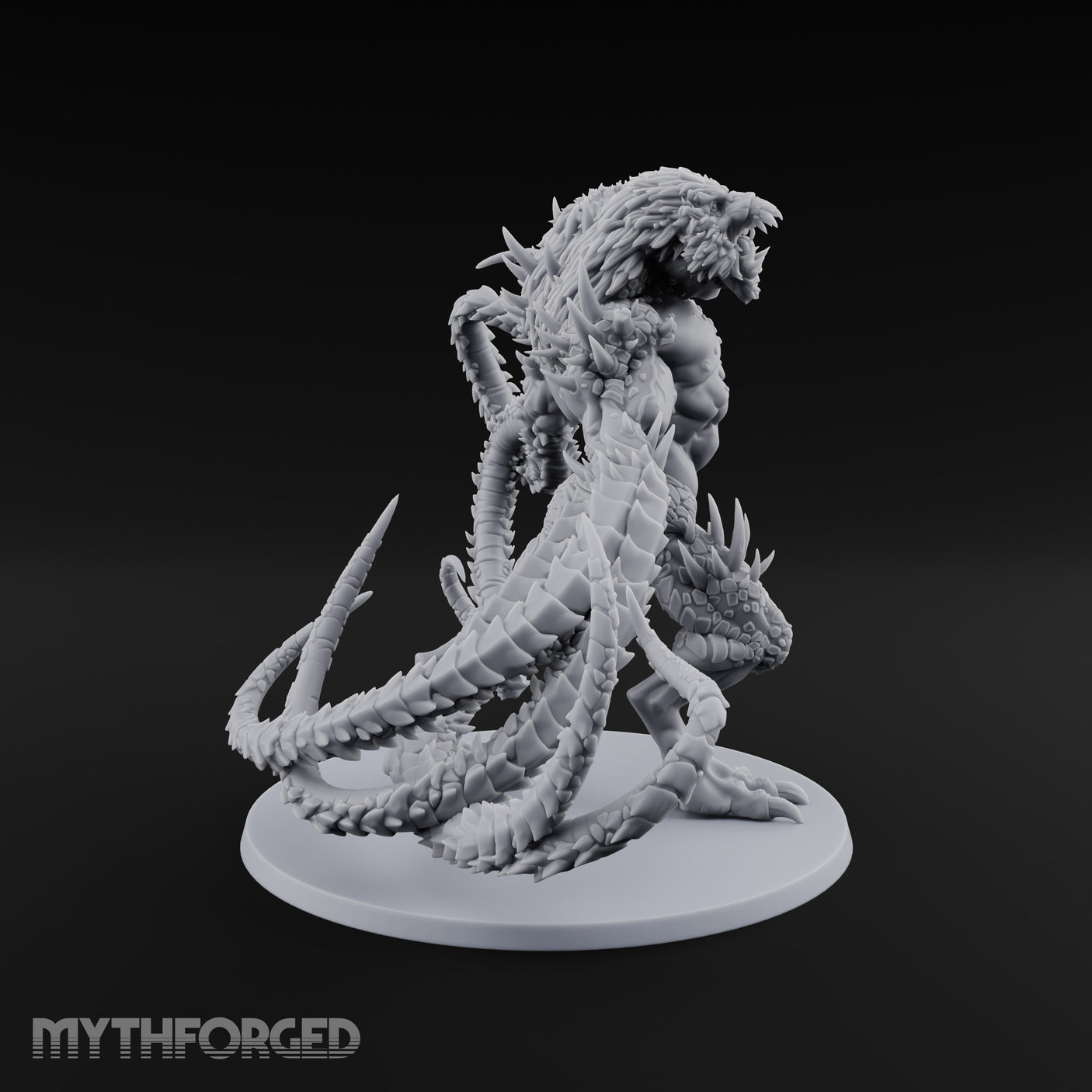 Tentacle Lashing Demogorgon Miniature for Dungeons and Dragons, Pathfinder or other TTRPGs