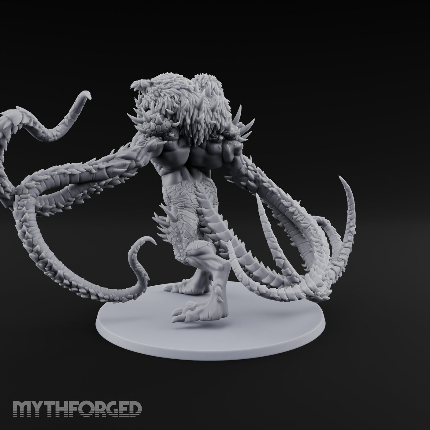 Tentacle Lashing Demogorgon Miniature for Dungeons and Dragons, Pathfinder or other TTRPGs