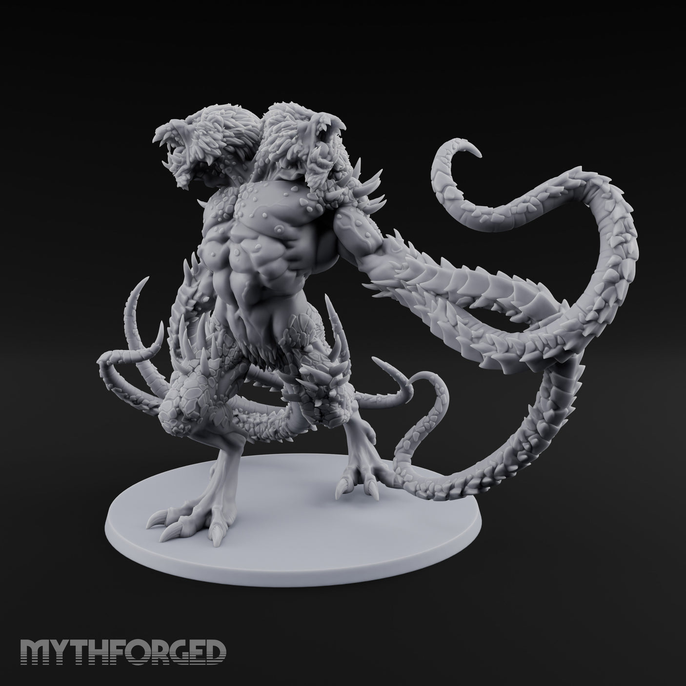 Tentacle Lashing Demogorgon Miniature for Dungeons and Dragons, Pathfinder or other TTRPGs