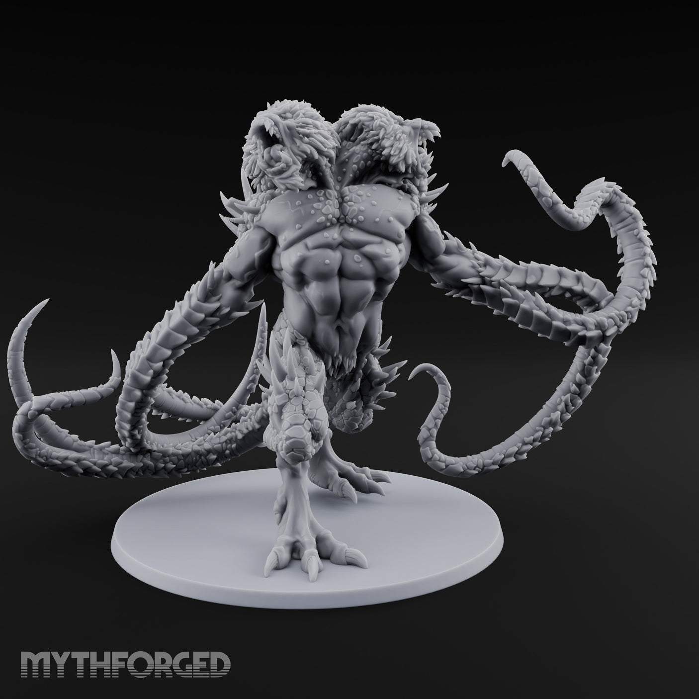 Tentacle Lashing Demogorgon Miniature for Dungeons and Dragons, Pathfinder or other TTRPGs