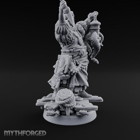 Tentacle Lashing Lantern Raising Cultist A Miniature for Dungeons and Dragons, Pathfinder or other TTRPGs
