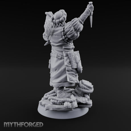 Tentacle Lashing Lantern Raising Cultist A Miniature for Dungeons and Dragons, Pathfinder or other TTRPGs