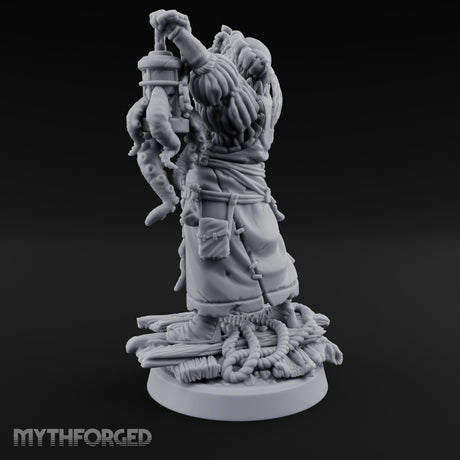Tentacle Lashing Lantern Raising Cultist A Miniature for Dungeons and Dragons, Pathfinder or other TTRPGs