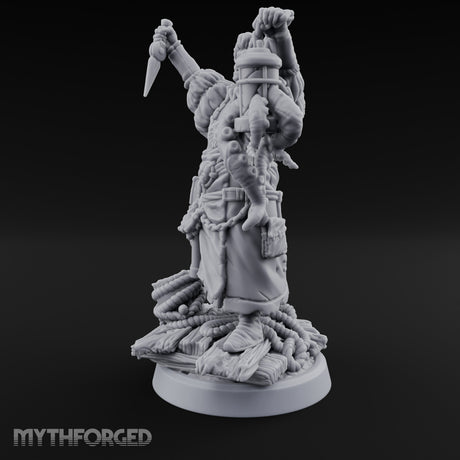 Tentacle Lashing Lantern Raising Cultist A Miniature for Dungeons and Dragons, Pathfinder or other TTRPGs