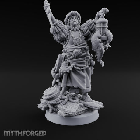 Tentacle Lashing Lantern Raising Cultist A Miniature for Dungeons and Dragons, Pathfinder or other TTRPGs