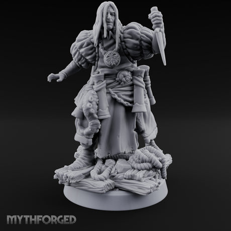 Tentacle Lashing Lantern Raising Cultist B Miniature for Dungeons and Dragons, Pathfinder or other TTRPGs
