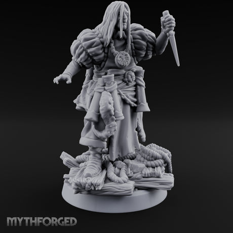 Tentacle Lashing Lantern Raising Cultist B Miniature for Dungeons and Dragons, Pathfinder or other TTRPGs