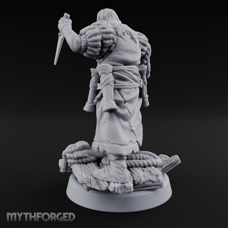 Tentacle Lashing Lantern Raising Cultist B Miniature for Dungeons and Dragons, Pathfinder or other TTRPGs