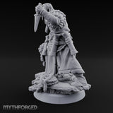 Tentacle Lashing Lantern Raising Cultist B Miniature for Dungeons and Dragons, Pathfinder or other TTRPGs