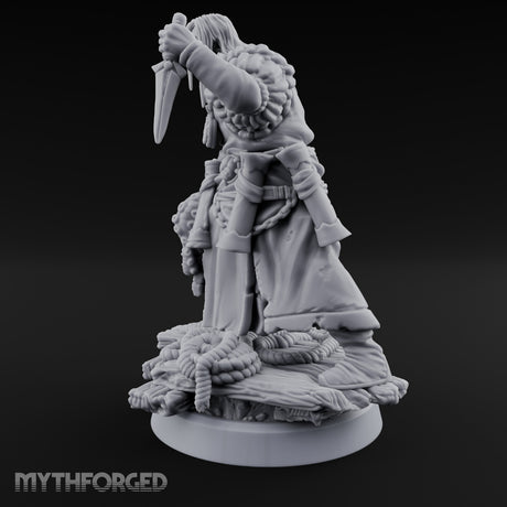 Tentacle Lashing Lantern Raising Cultist B Miniature for Dungeons and Dragons, Pathfinder or other TTRPGs